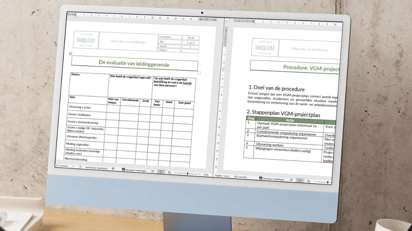 Overgang VCA* naar VCA** digitale bundel: formulieren en procedures