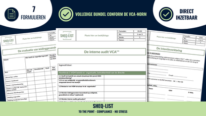 Overgang VCA* naar VCA**: digitale formulierenbundel