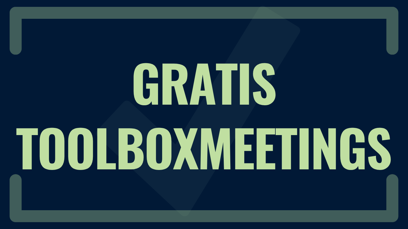 3 gratis toolboxmeetings