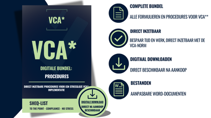 VCA* digitale procedurebundel