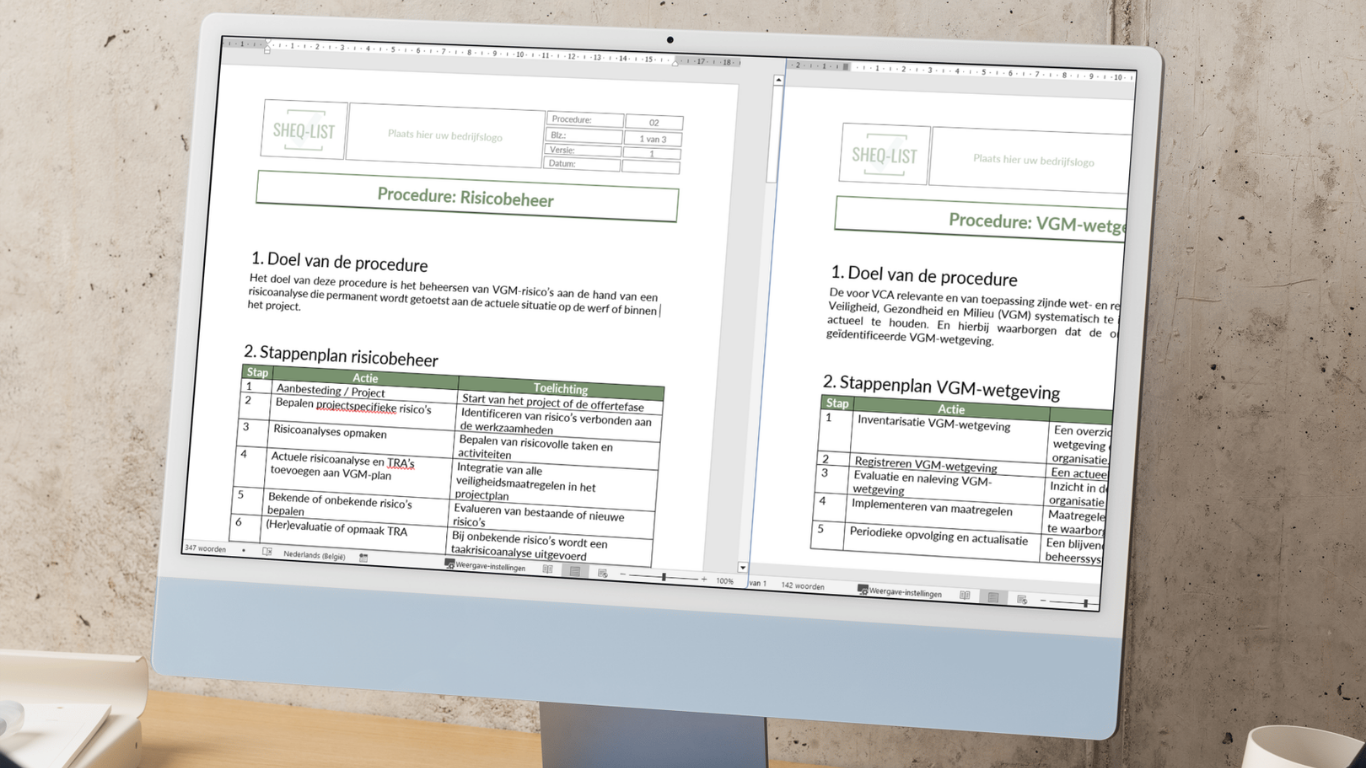 VCA* digitale procedurebundel