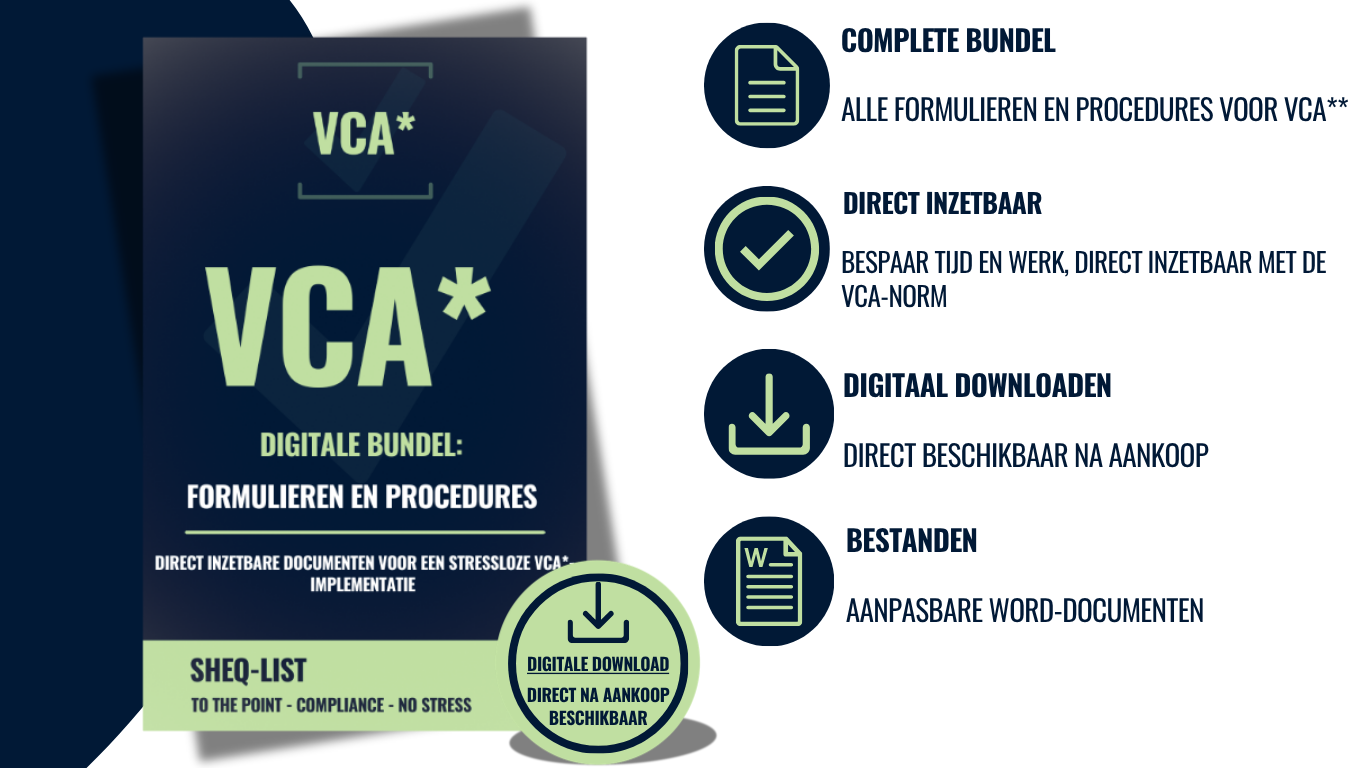 VCA* digitale bundel: formulieren en procedures