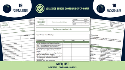 VCA* digitale bundel: formulieren en procedures