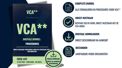 VCA** digitale procedurebundel