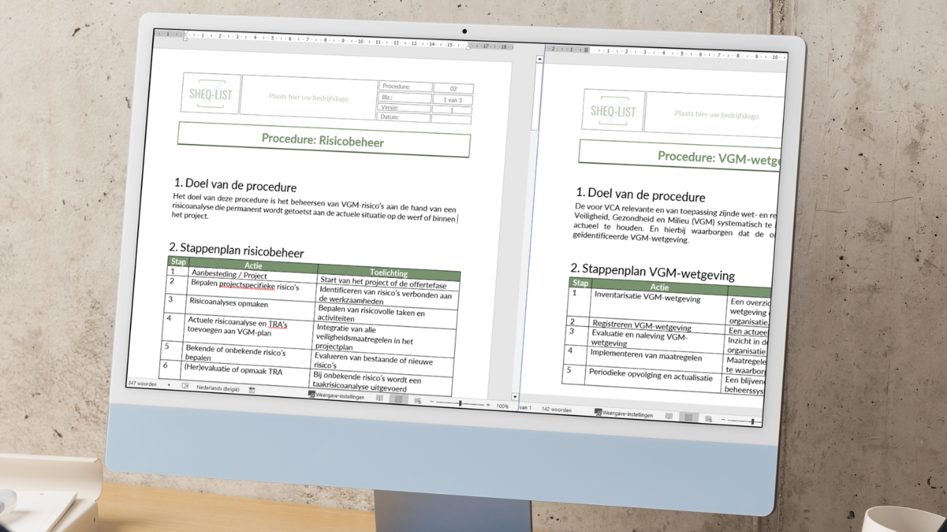 VCA** digitale procedurebundel